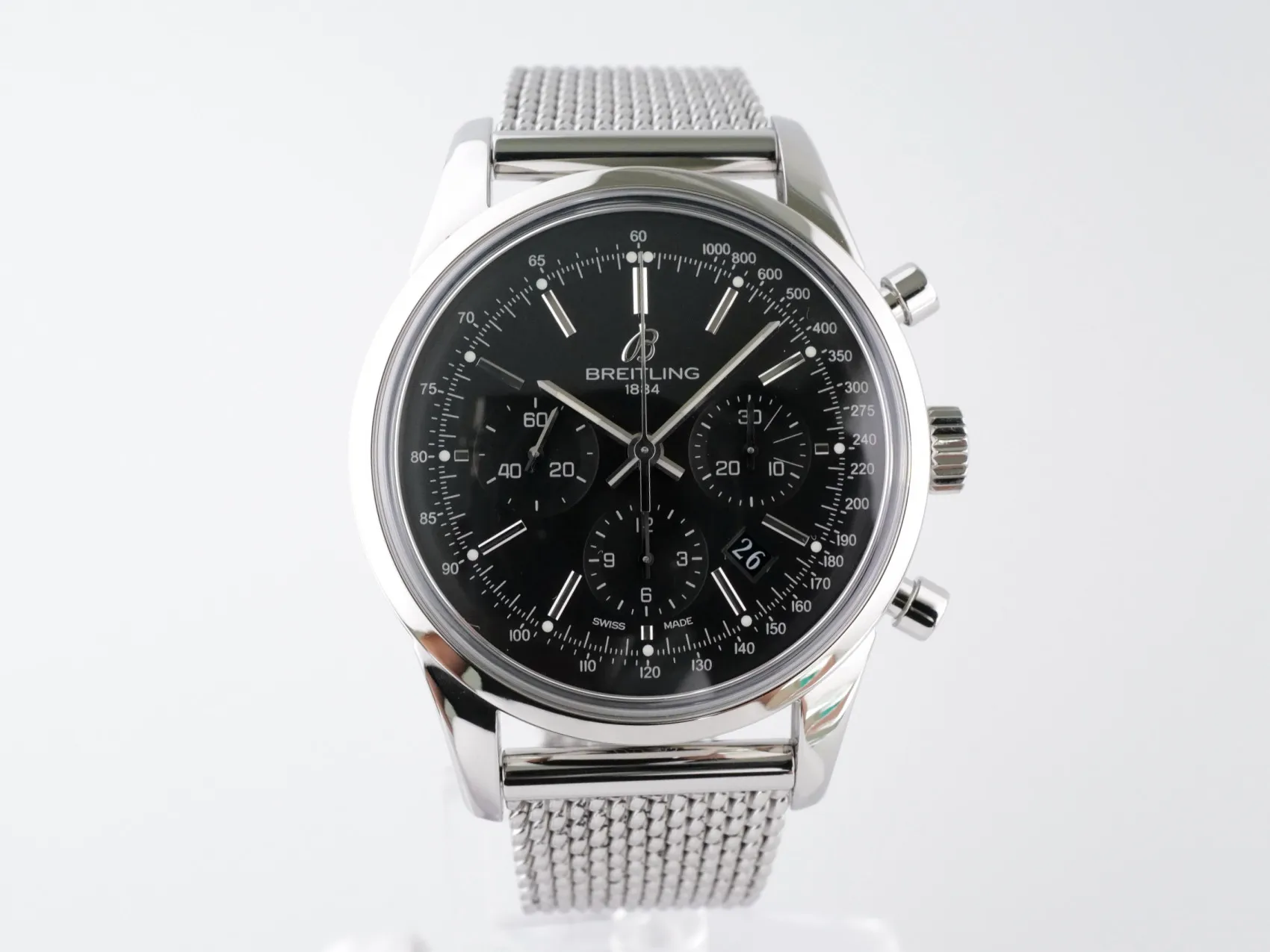 Breitling Transocean Chronograph AB015212/BA99 43mm Stainless steel Black