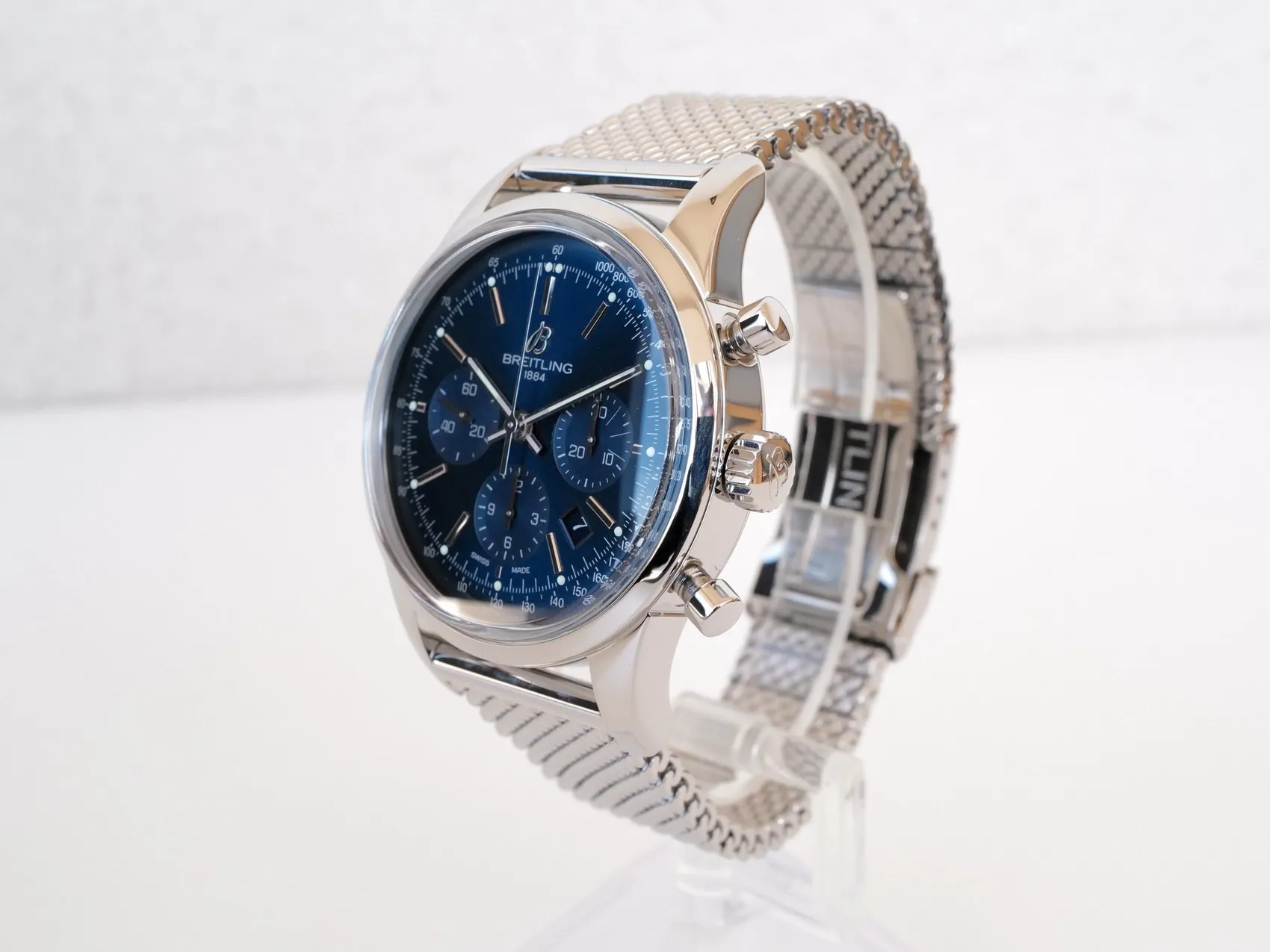 Breitling Transocean Chronograph 43mm Stainless steel Blue 5