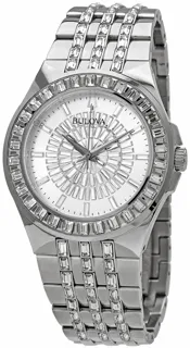 Bulova Crystal 96A236 Stainless steel Silver