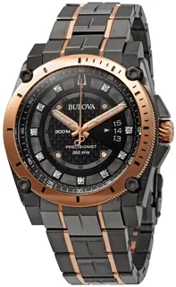 Bulova Precisionist 98D149 Stainless steel Black