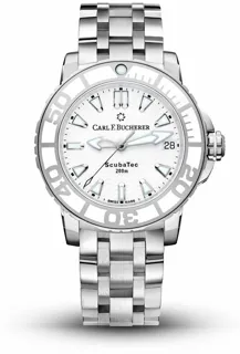 Carl F. Bucherer Patravi ScubaTec 00.10634.23.23.21 36.5mm Stainless steel White