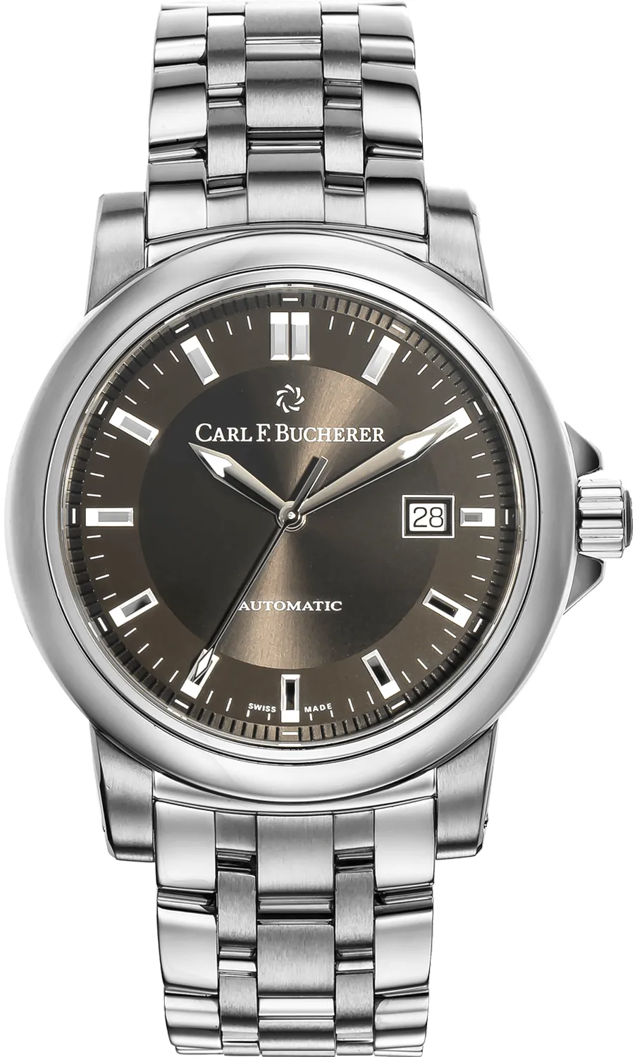 Carl F. Bucherer Autodate 10636.08.33.21 43mm Stainless steel Black