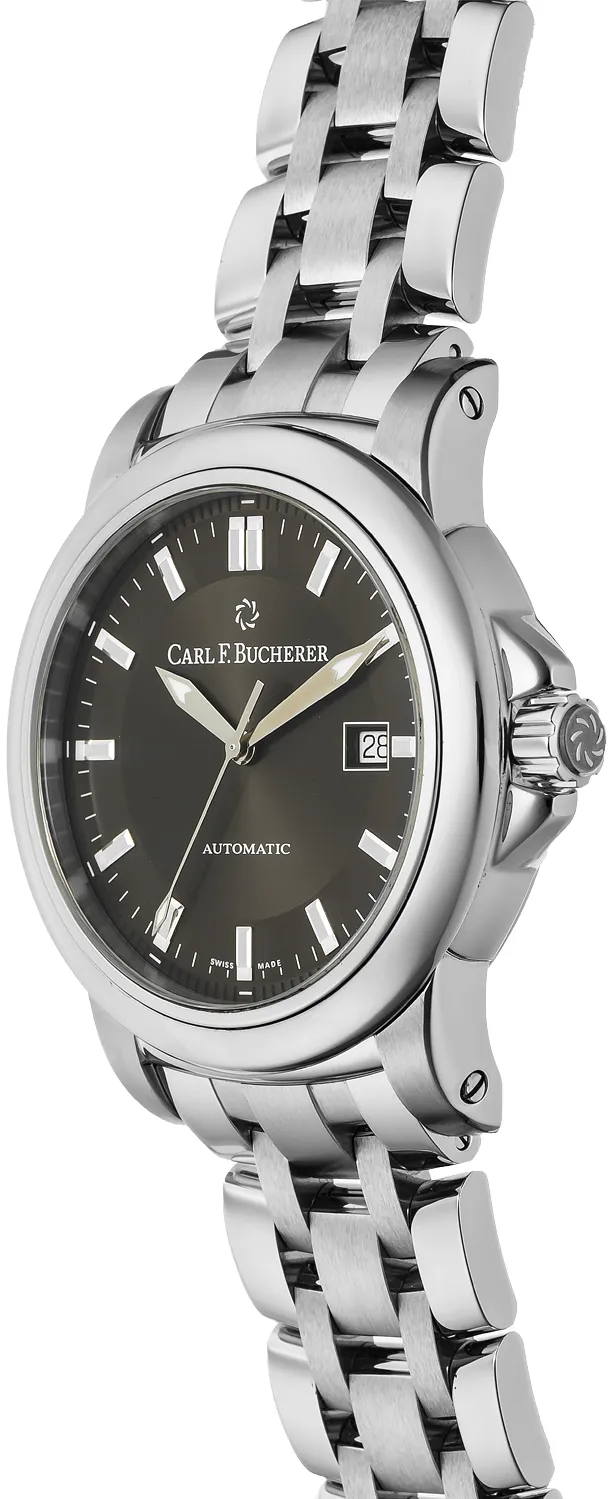 Carl F. Bucherer Autodate 10636.08.33.21 43mm Stainless steel Black 2