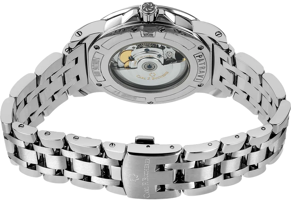 Carl F. Bucherer Autodate 10636.08.33.21 43mm Stainless steel Black 3