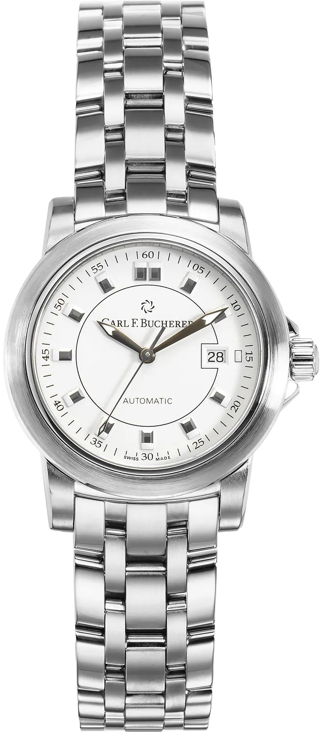 Carl F. Bucherer AutoDate 00.10637.08.23.21 31mm Stainless steel White