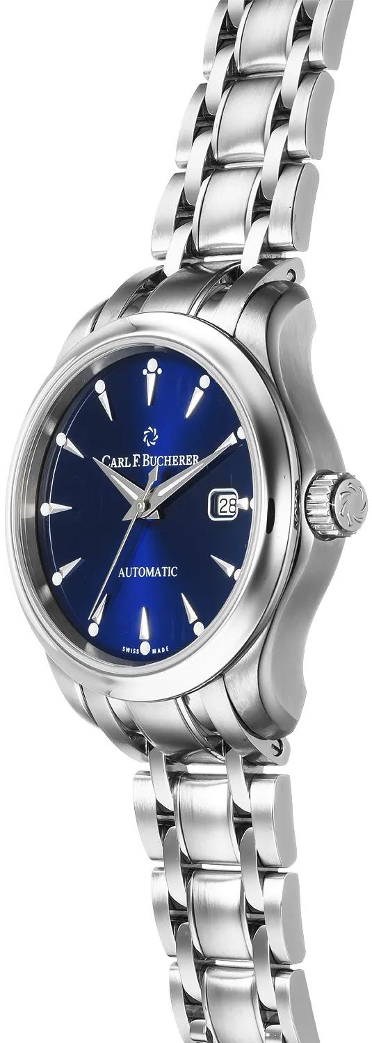 Carl F. Bucherer Manero Autodate 00.10911.08.15.21 30mm Stainless steel Blue 4