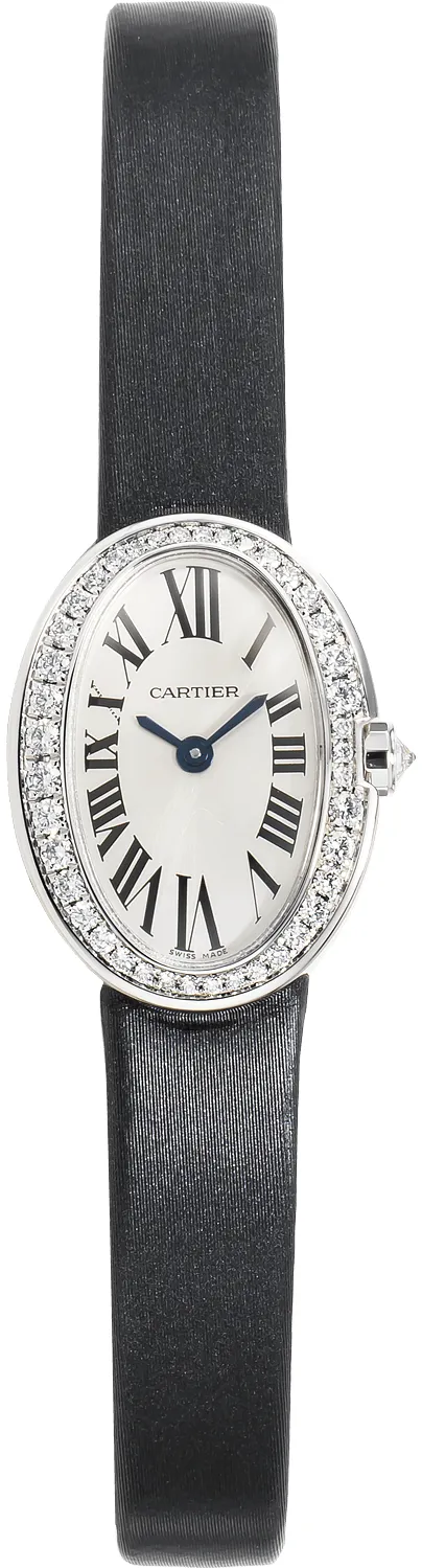 Cartier Baignoire wb520027 26mm White gold Silver Gray