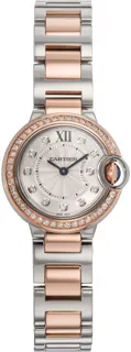 Cartier Ballon Bleu W3BB0009 Rose gold and Stainless steel Silver