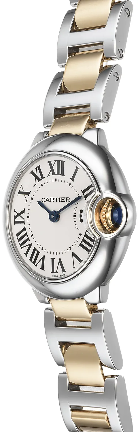 Cartier Ballon Bleu W69007Z3 28mm Yellow gold and Stainless steel Silver Gray 1