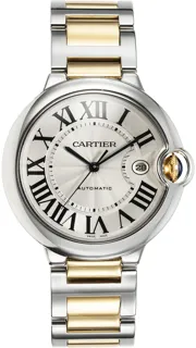 Cartier Ballon Bleu W69009Z3 Yellow gold and Stainless steel Silver