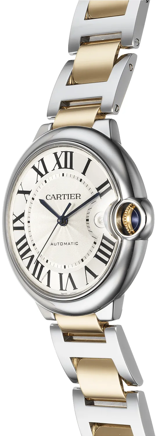 Cartier Ballon Bleu W69009Z3 42mm Yellow gold and Stainless steel Silver Gray 1