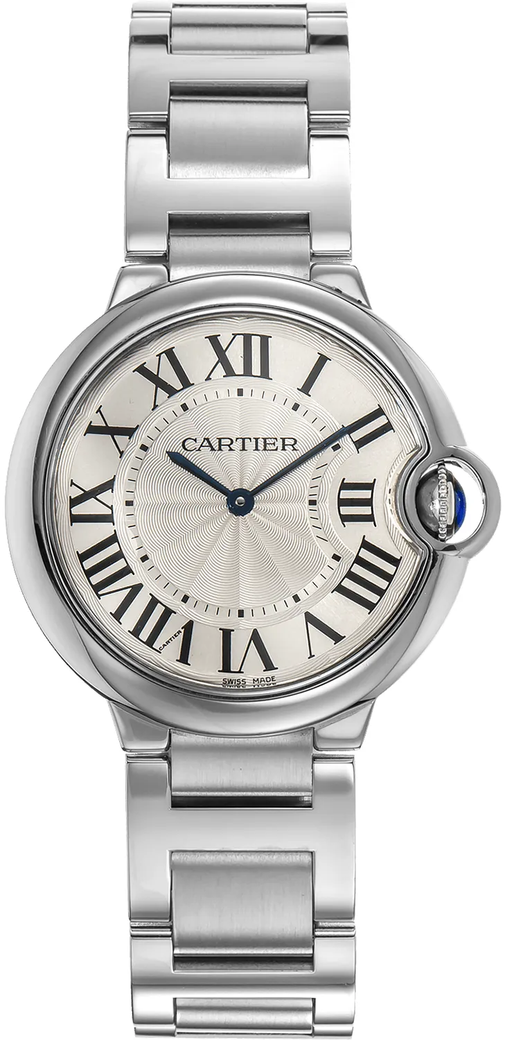 Cartier Ballon Bleu 36mm W69011Z4 36mm Stainless steel Silver Gray