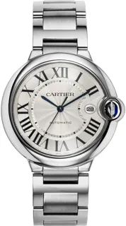 Cartier Ballon Bleu 42mm W69012Z4 Stainless steel Silver