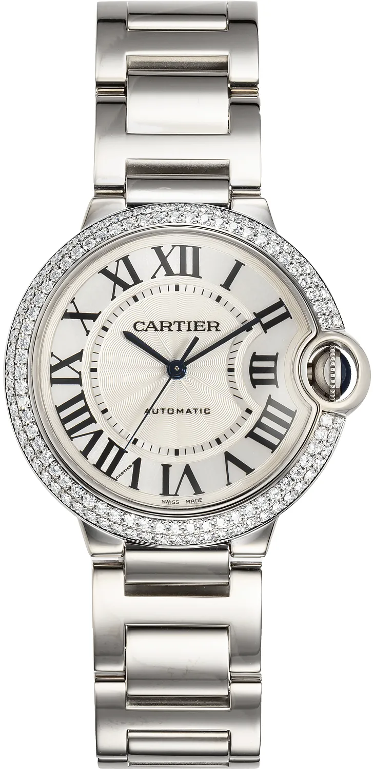 Cartier Ballon Bleu WE9006Z3 36mm White gold Silver