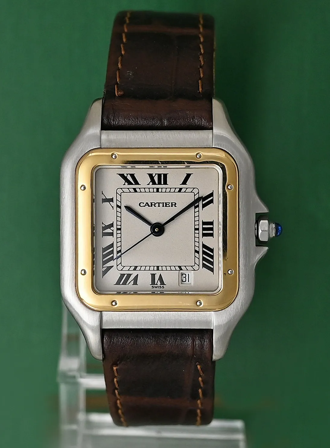 Cartier Panthère 1100 27mm 18k gold steel White