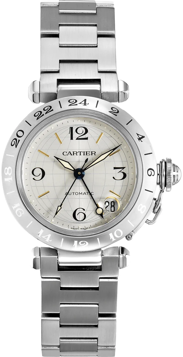 Cartier Pasha C W31029M7 35mm Stainless steel Silver Gray