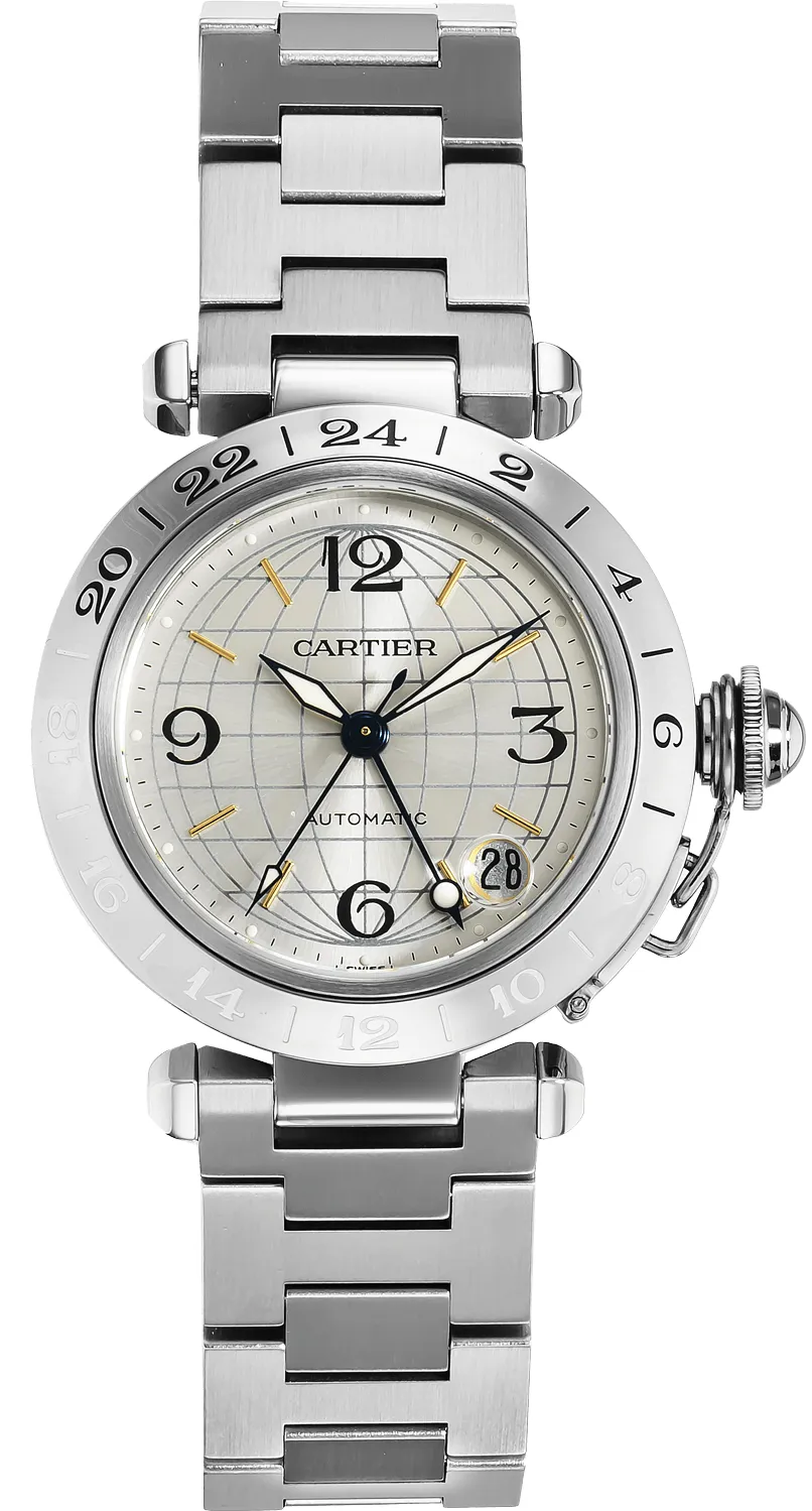 Cartier Pasha C W31029M7 35mm Stainless steel Silver Gray