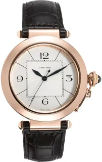 Cartier Pasha W3019351 Rose gold Silver Gray