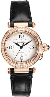 Cartier Pasha WJPA0012 Rose gold Silver Gray