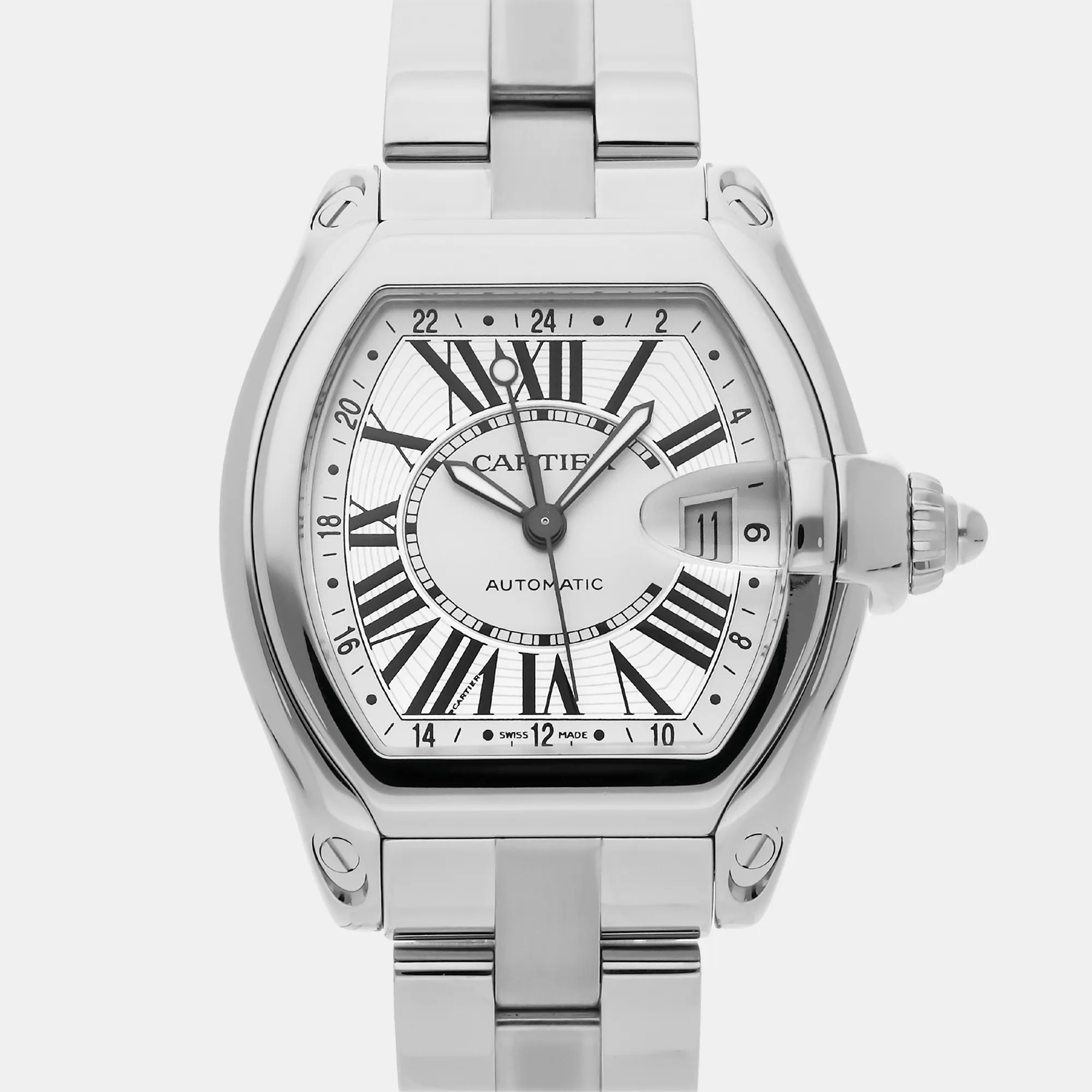 Cartier Roadster W62032X6 42mm Stainless steel