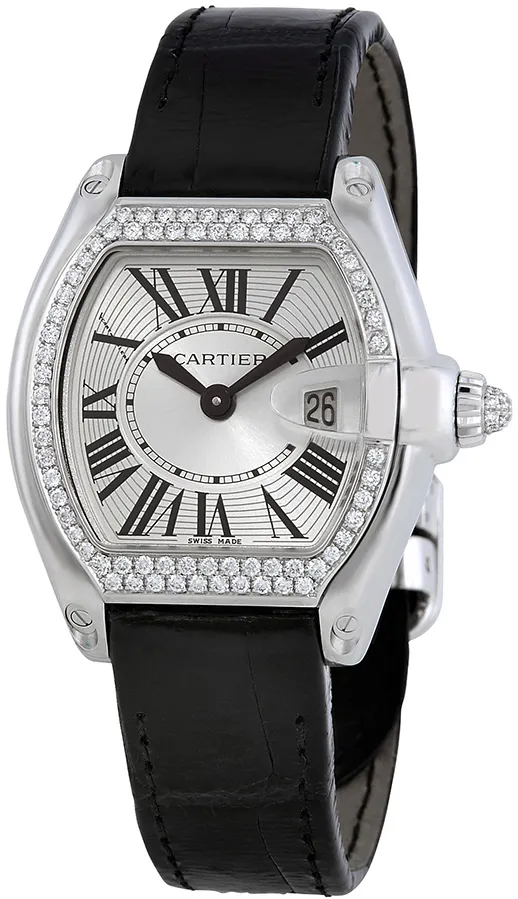 Cartier Roadster WE500260 37mm White gold Silver