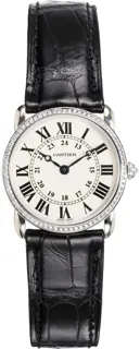 Cartier Ronde Louis Cartier WR000251 White gold Silver Gray