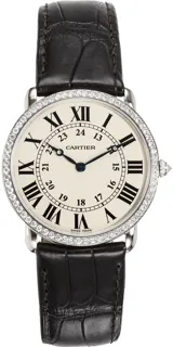 Cartier Ronde Louis WR000551 White gold Silver