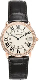 Cartier Ronde Louis WR000651 36mm Rose gold Silver Gray