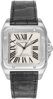 Cartier Santos de Cartier W20073X8 Stainless steel Silver Gray