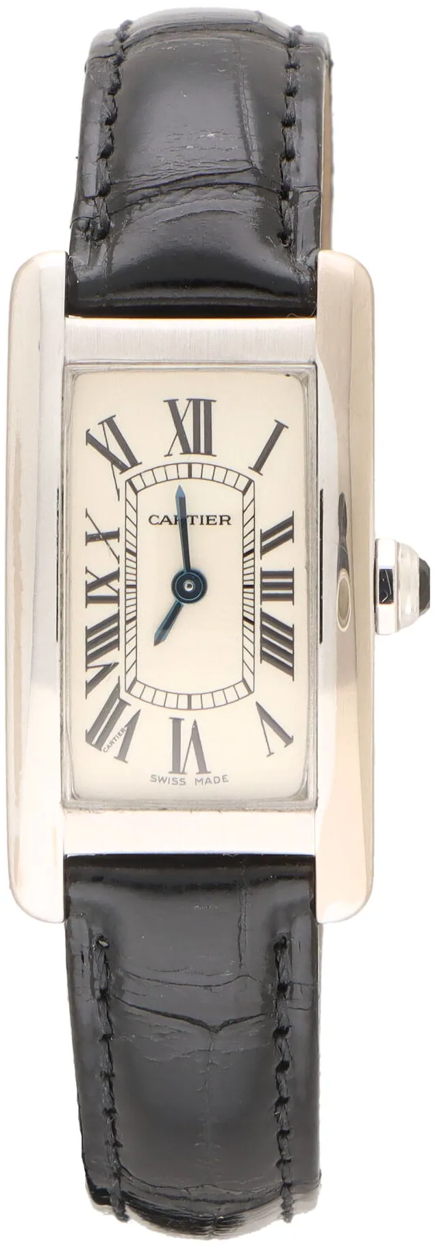 Cartier Tank Américaine 2489 19mm White gold Cream