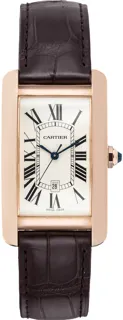 Cartier Tank Américaine W2609156 Rose gold Silver