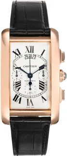 Cartier Tank Américaine W2610751 Rose gold Silver