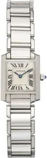 Cartier Tank Française W50012S3 White gold Silver Gray