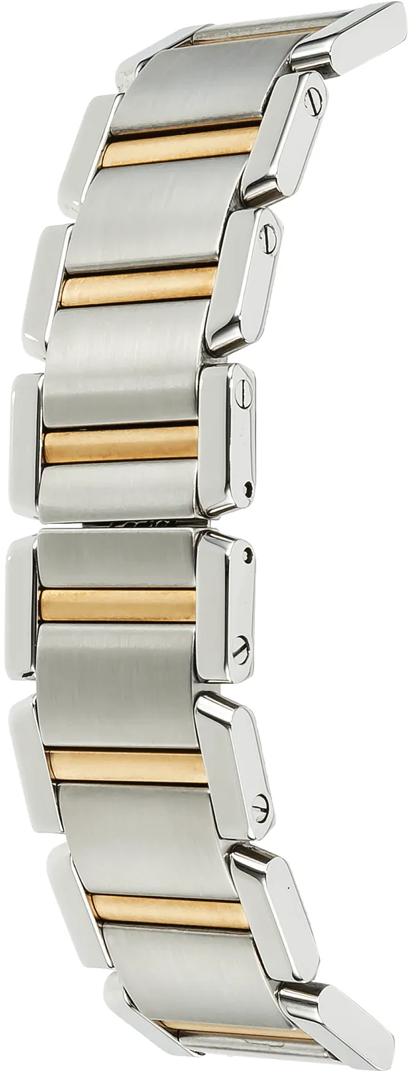 Cartier Tank Française W51004Q4 28mm Yellow gold and Stainless steel Silver Gray 3