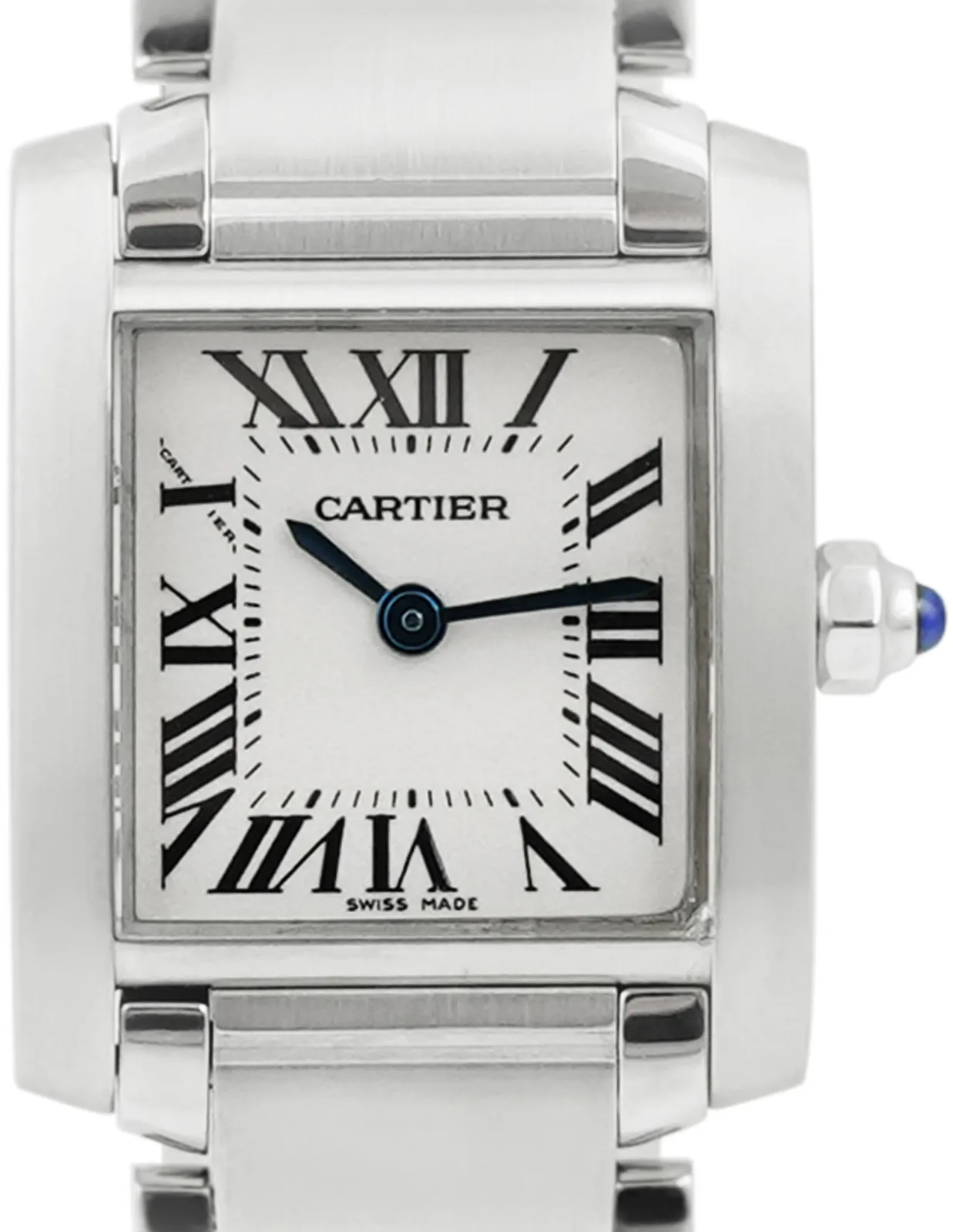 Cartier Tank Française W51008Q3 25mm Stainless steel Silver Roman