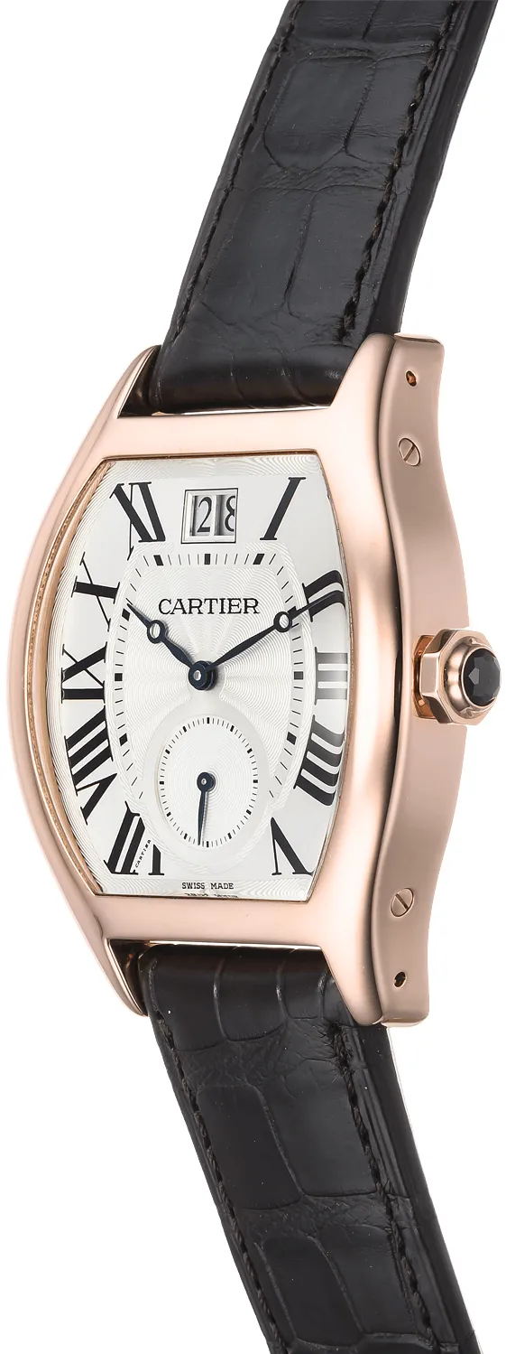 Cartier Tortue W1556234 37mm Rose gold Silver Gray 2