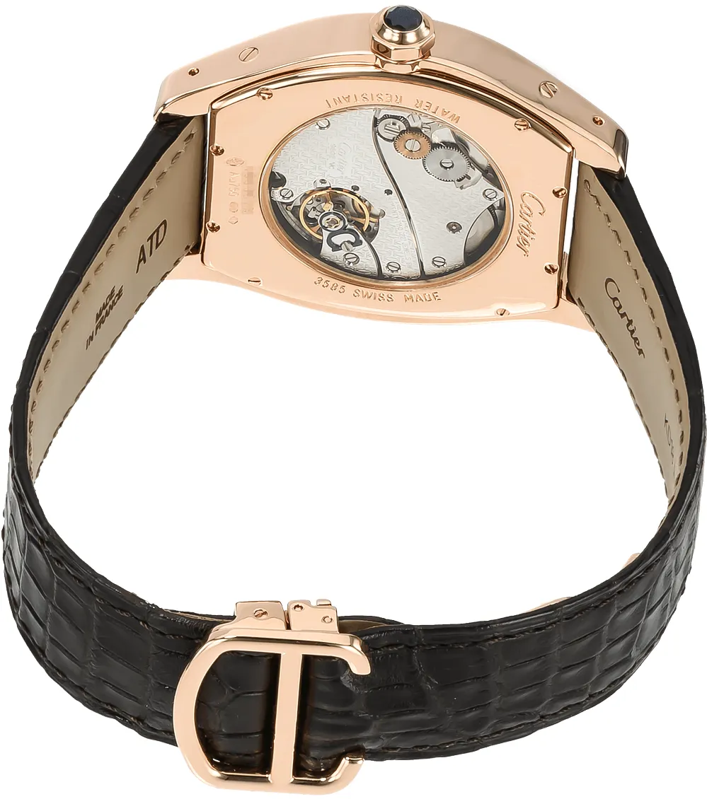 Cartier Tortue W1556234 37mm Rose gold Silver Gray 3