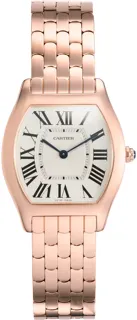 Cartier Tortue W1556366 Rose gold Silver