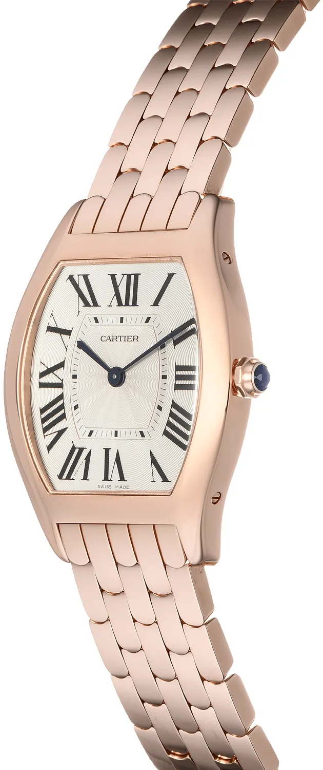 Cartier Tortue W1556366 31mm Rose gold Silver Gray 3