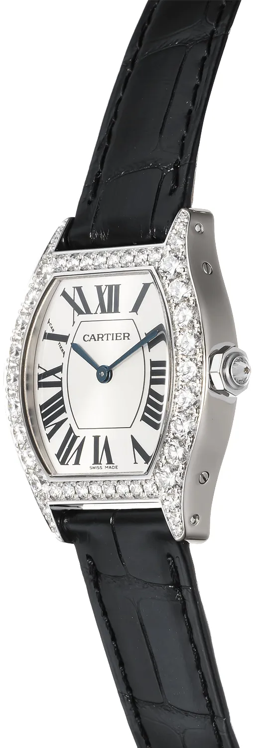 Cartier Tortue WA507231 26mm White gold Silver Gray 1