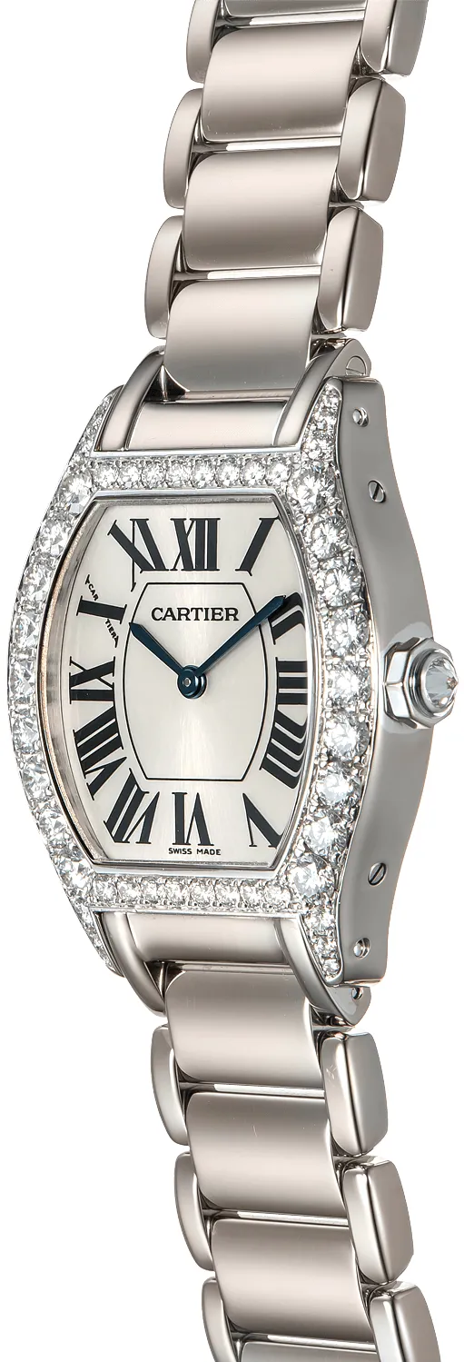 Cartier Tortue WA5072W9 26mm White gold Silver Gray 6