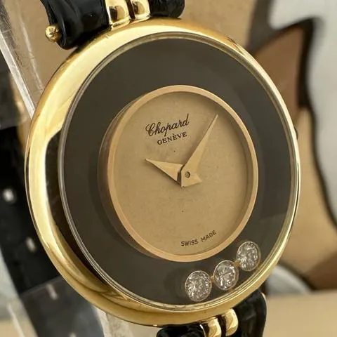 Chopard Happy Diamonds 4036 6 24mm Yellow gold Champagne 5