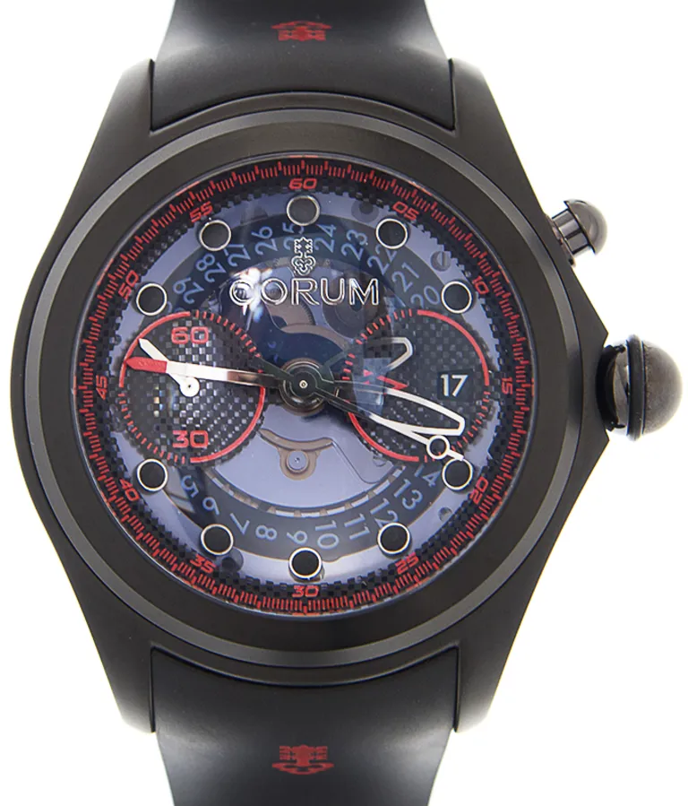 Corum Big Bubble 96120195-0371-CT01 52mm Titanium Blue