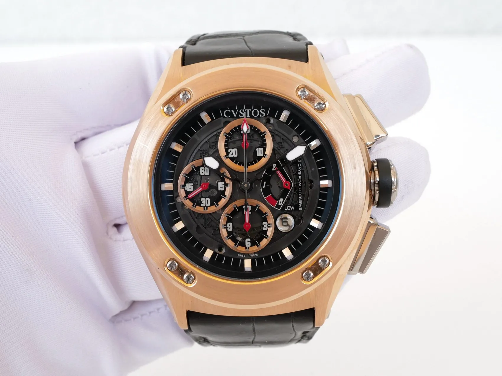 Cvstos Challenge-R CR50 C RGR 50mm Yellow gold Black 2