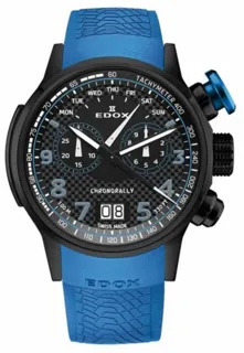 Edox Chronorally 38001 TINNBU3 NIBU3 48mm Titanium Black