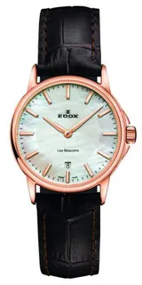 Edox Les Bémonts 57001 37R Stainless steel White