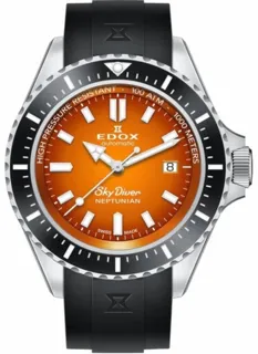 Edox Skydiver Neptunian 80120 3NCA ODN Stainless steel Orange