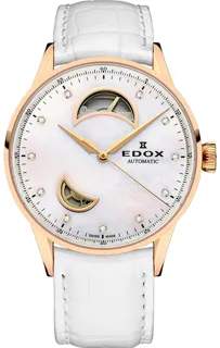 Edox Les Vauberts 85019 37RA Stainless steel White