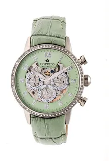 Empress Beatrice EM2003 38mm Stainless steel Green Skeleton