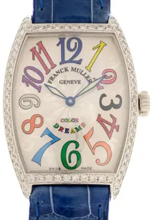 Franck Muller Cintree Curvex 2852QZCOLDRMD1R(AC)-BLSTRAP 31mm Stainless steel White